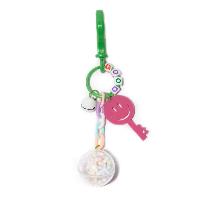 Smile-Face Keychain – Cheerful Enamel Pendant With Keyring 1