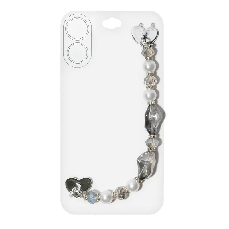 Solid-Color Beaded Phone Wrist Strap – Functional & Fashionable Band 1