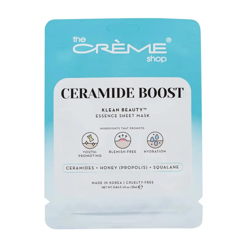 The Creme Shop Ceramide Boost Klean Beauty Essence Sheet Mask 1