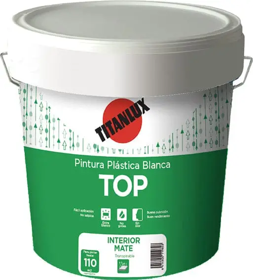 Titan Interior Matt White Plastic Paint – Low-Odor, Washable Wall Coating 1