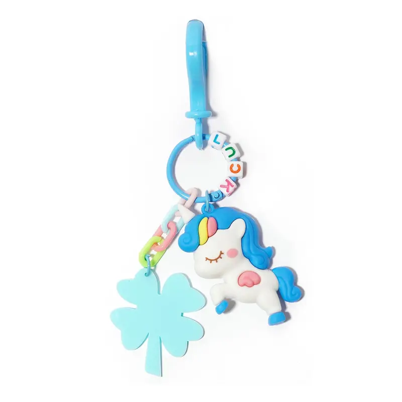 Unicorn-Themed Keychain – Playful Enamel Charm With Ring 1