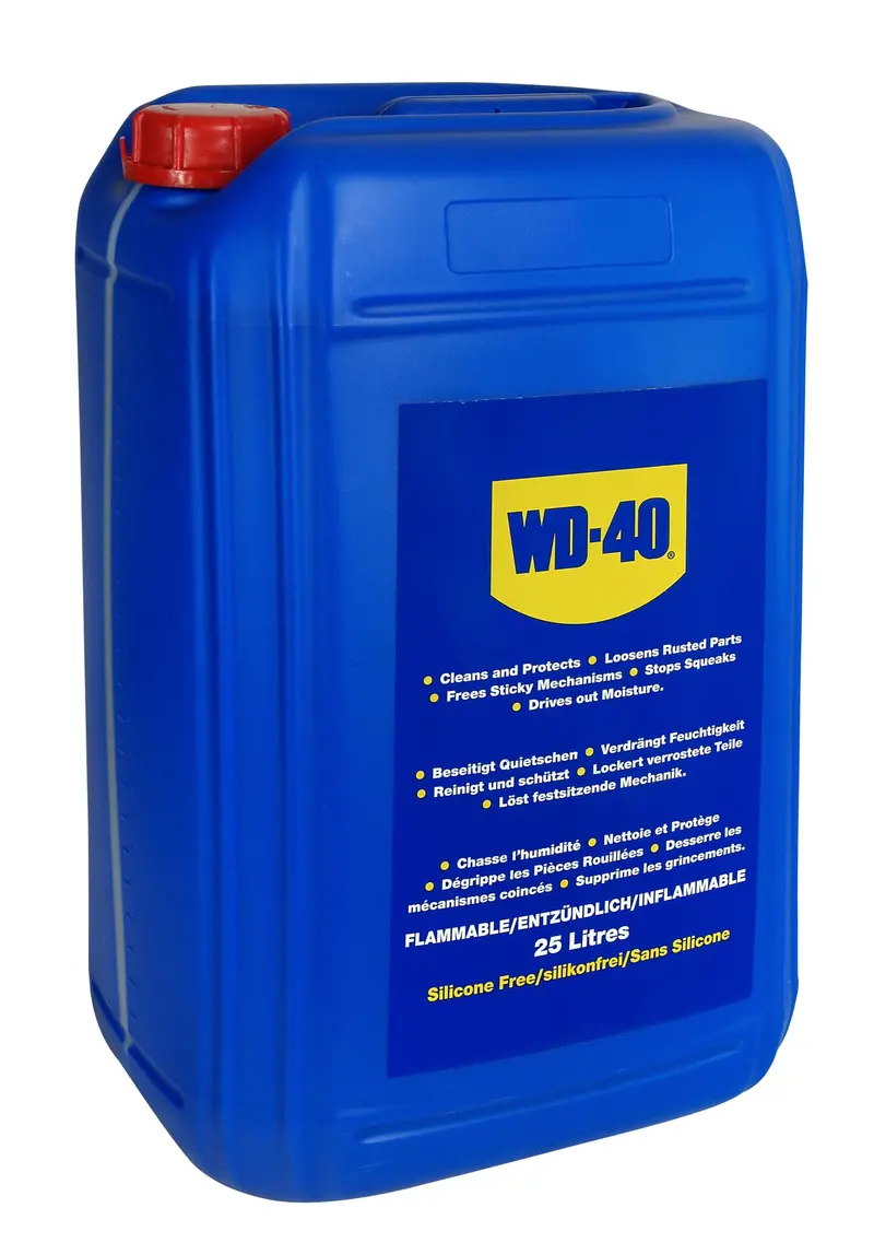 Wd-40 Multi-Use Lubricant – 25 L Can, 50% Friction Reduction & 5-Second Penetration 1