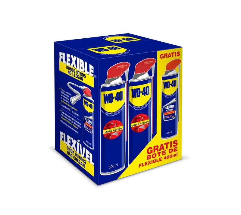 Wd-40 Multi-Use Spray Gift Set – 5 × 500 Ml Dual-Action Cans + Bonus 400 Ml Flexible Formula 1